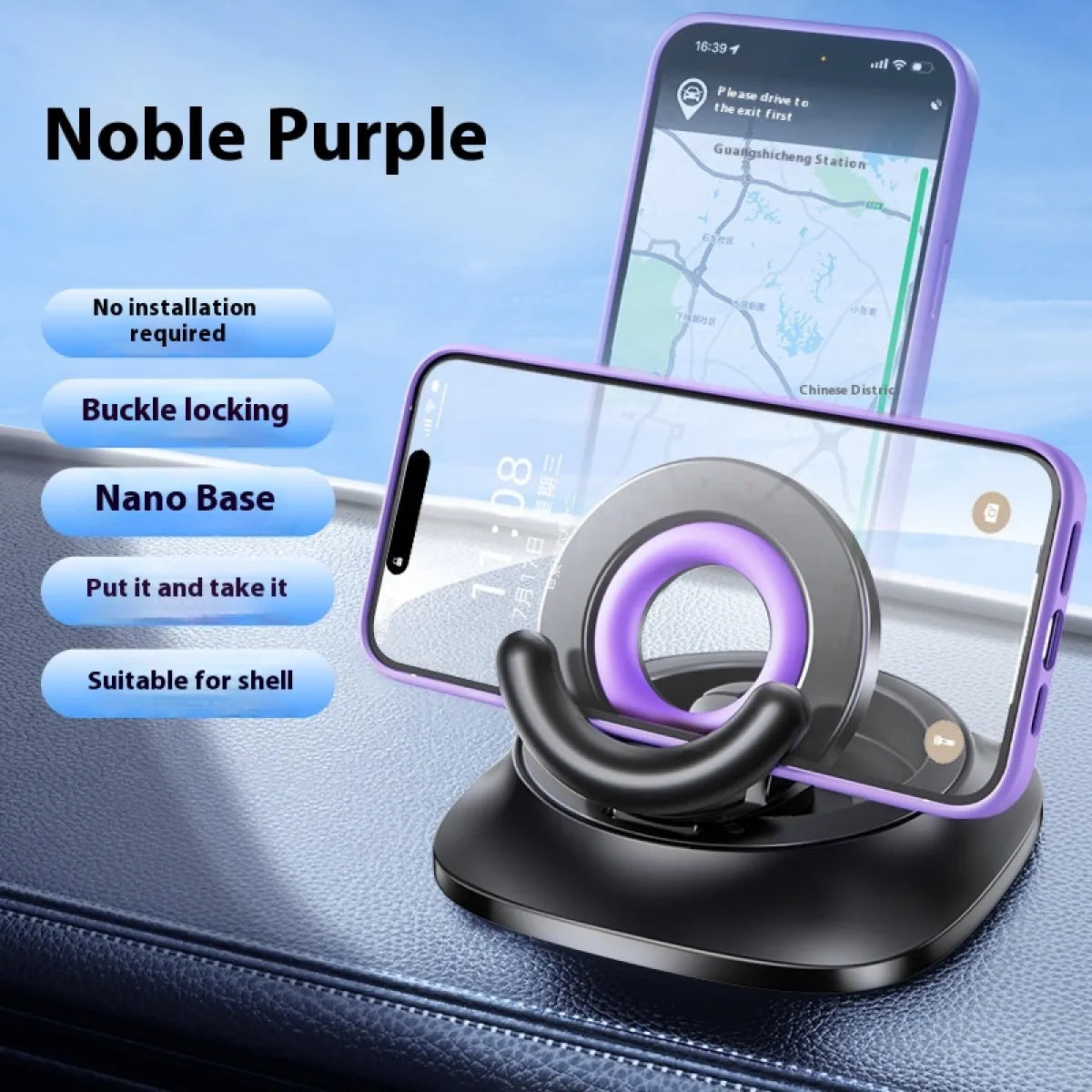 Support magnétique réglable pour téléphone en voiture