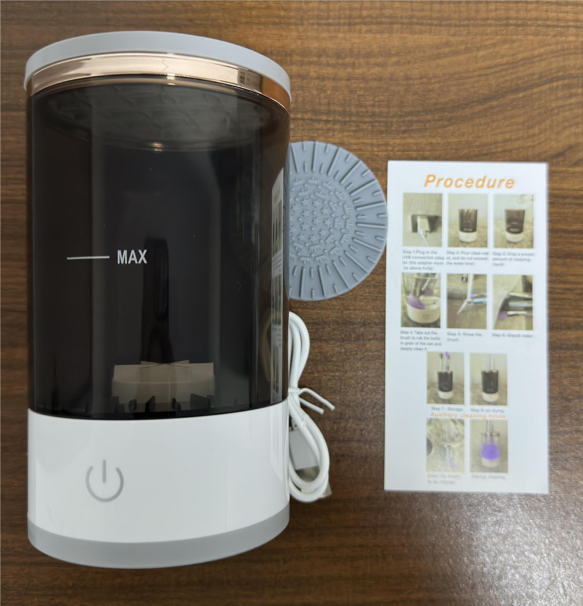 Nettoyeur rechargeable pour pinceaux de maquillage