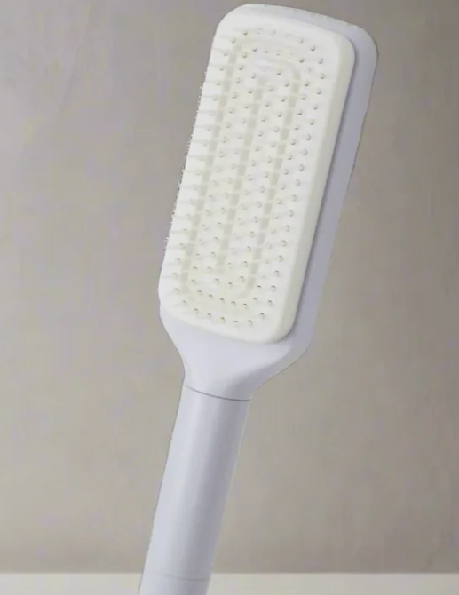 Brosse à cheveux autonettoyante 4-en-1