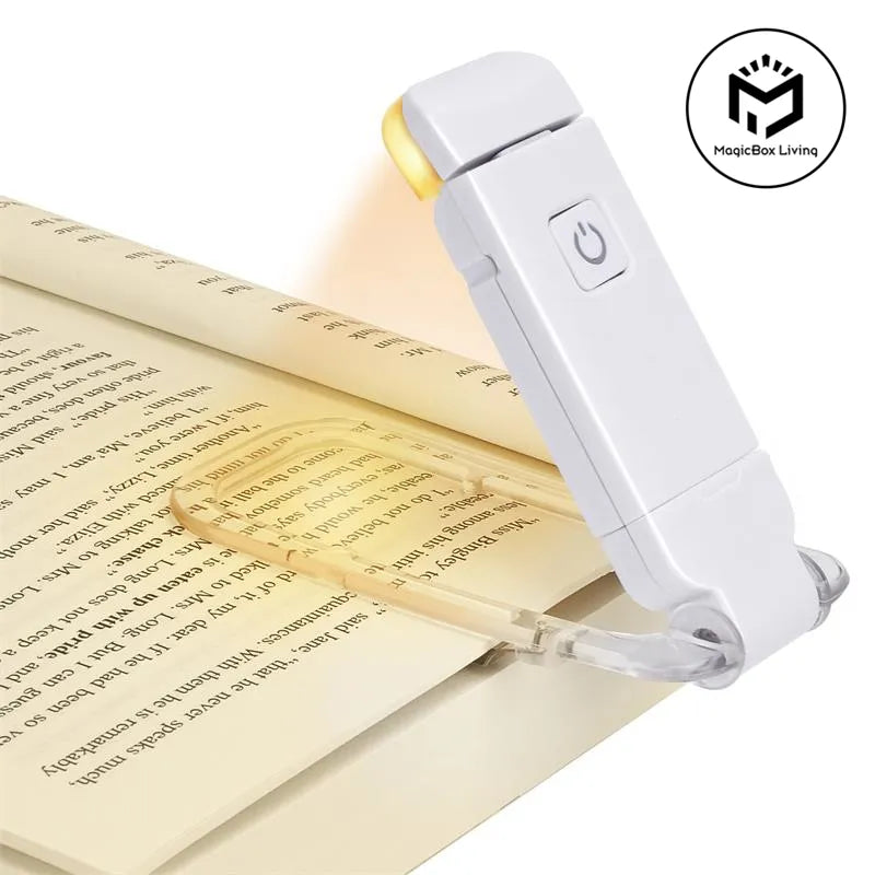 Lampe de lecture LED rechargeable à pince